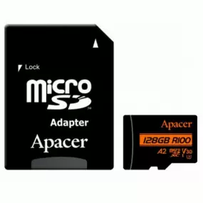 Карта памяти MicroSDXC 128GB UHS-I/U3 Class 10 Apacer (AP128GMCSX10U8-R)