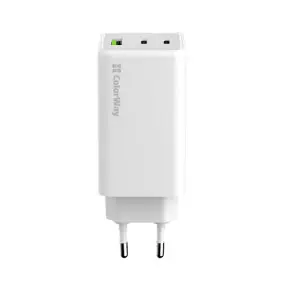 Мережевий зарядний пристрій ColorWay GaN Mini 100W PD Port PPS USB (USB-2C1A)