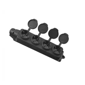 Розеточный модуль ELM SMR-40EC на 4 розетки с защитой IP44 и защитными крышками (41-0041)
