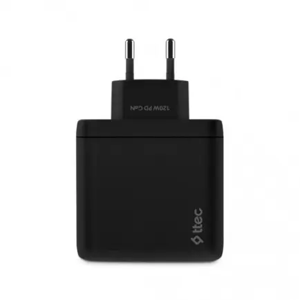Сетевое зарядное устройство Ttec SmartCharger Trio GAN 2хUSB-C/USB-A /120Вт Black (2SCG04S)