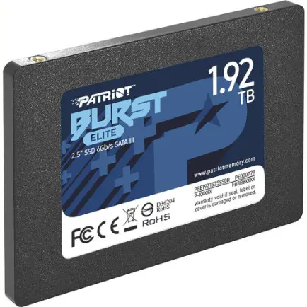 Накопитель SSD 1.92TB Patriot Burst Elite 2.5" SATAIII TLC (PBE192TS25SSDR)