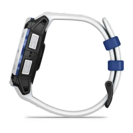 Смарт-часы Garmin Instinct 3 45mm Solar Whitestone with Whitestone/Bolt Blue Silicone Band (010-02934-03)