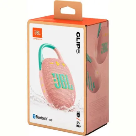 Акустическая система JBL Clip 5 Pink (JBLCLIP5PINK)