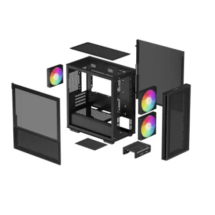 Корпус DeepCool CH360 Black (R-CH360-BKAPE3-G-1)