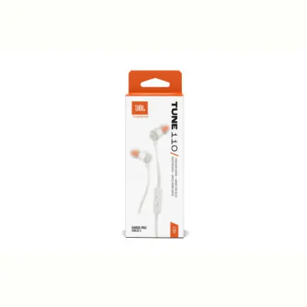 Гарнитура JBL Tune 110 Eco White (JBLT110WHTE)