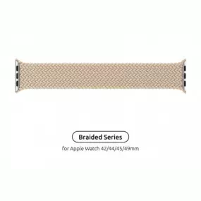 Ремешок Armorstandart Braided Solo Loop для Apple Watch 42mm/44mm/45mm/49mm Beige Size 10 (172 mm)