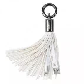 Кабель Remax RC-053i Tassel Ring USB-Lightning, 0.15м, White (6954851260158)