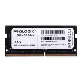 Модуль пам`ятi SO-DIMM DDR4 8GB/2666 Prologix (PRO8GB2666D4S)