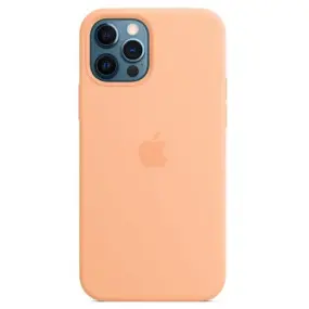 Чехол-накладка Apple Silicone Case with MagSafe для Apple iPhone 12 Pro Max Cantaloupe (MK073)