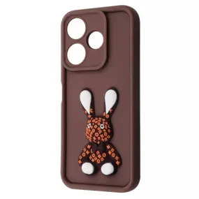 Чохол-накладка Pretty Things Case для Xiaomi Redmi 13 4G/Poco M6 4G/Note 13R Brown/Rabbit