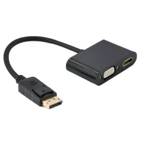 Адаптер Cablexpert DisplayPort - HDMI/VGA (M/F)