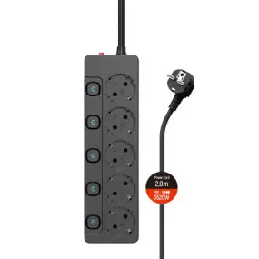 Фільтр живлення СolorWay (CW-PSEA52SBK)