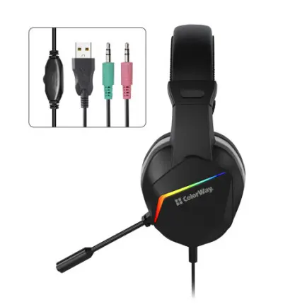 Гарнітура СolorWay Bloodwave LED Black (CW-HPG01BK)