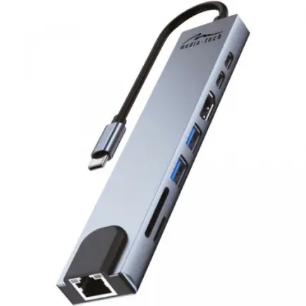 USB-хаб Media-Tech USB Type-C 8-в-1 (MT5046)
