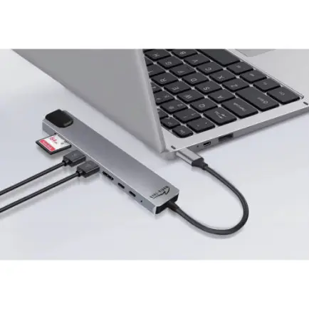 USB-хаб Media-Tech USB Type-C 8-в-1 (MT5046)