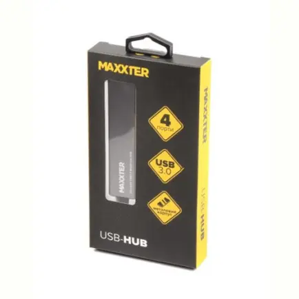 USB-хаб Maxxter 4 ports (HU3A-4P-02)