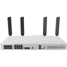 Коммутатор MikroTik CRS418-8P-8G-2S+5axQ2axQ-RM (WiFi6, AX3600, 8xGE POE, 8xGE LAN, 2xSFP+, 2xPSU AC, max POE 150W, L3, RM)