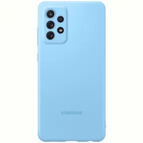 Чехол-накладка Samsung Silicone Cover для Samsung Galaxy A72 SM-A725 Blue (EF-PA725TLEGRU)