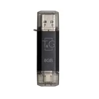 Флеш-накопитель USB 8GB Type-C T&G 009 Star Series Black (TG009TC-8GBK)