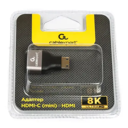 Адаптер Cablexpert HDMI - miniHDMI V 2.1 (F/M)