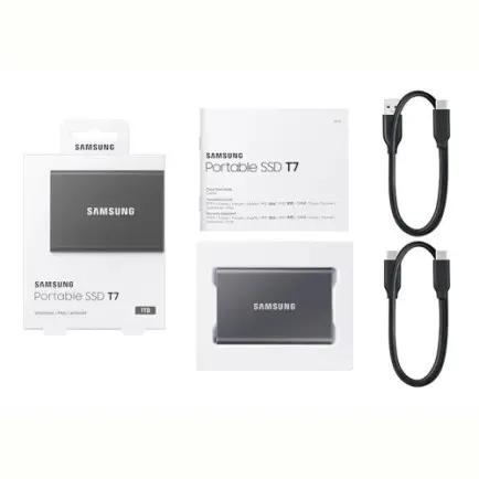 Накопитель внешний SSD 4TB Samsung T7 Titan Gray (MU-PC4T0T/WW)