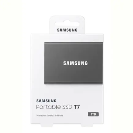 Накопитель внешний SSD 4TB Samsung T7 Titan Gray (MU-PC4T0T/WW)