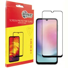 Защитное стекло Dengos для Samsung Galaxy A24 5G SM-A246 Black Full Glue (TGFG-271)