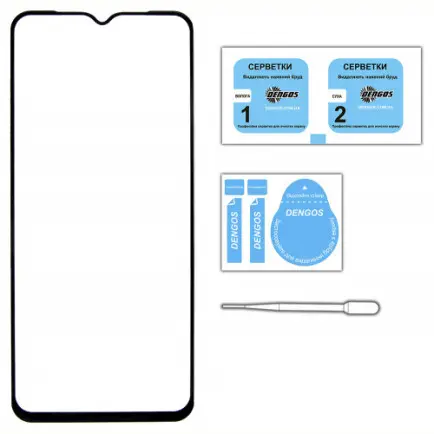 Защитное стекло Dengos для Samsung Galaxy A24 5G SM-A246 Black Full Glue (TGFG-271)