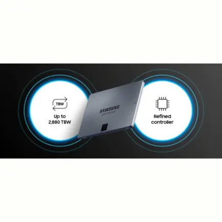 Накопитель SSD 1ТB Samsung 870 QVO 2.5" SATAIII V-NAND MLC (MZ-77Q1T0BW)