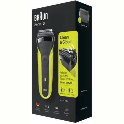 Электробритва Braun Series 3 300s Black/Green