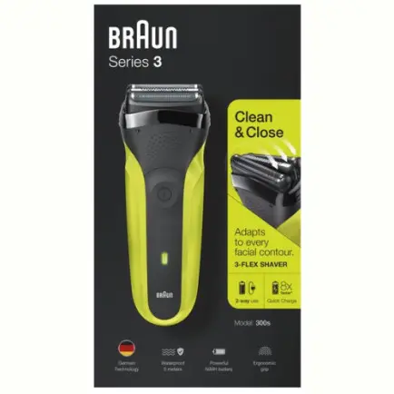 Электробритва Braun Series 3 300s Black/Green