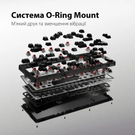 Клавіатура HyperX Origins 2 65 HX Red USB Black (B4QS3AA)