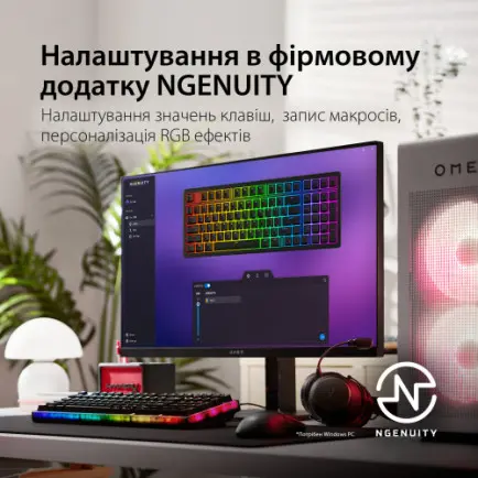 Клавіатура HyperX Origins 2 65 HX Red USB Black (B4QS3AA)