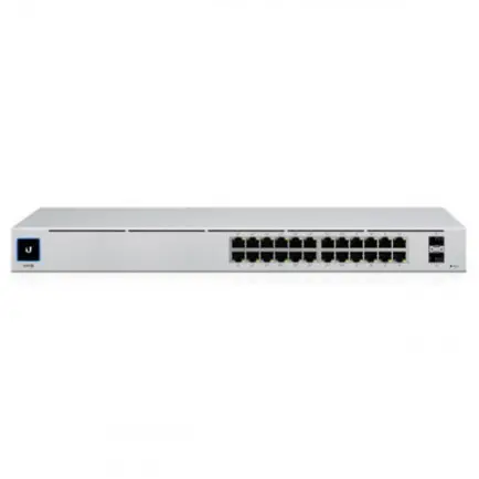 Коммутатор Ubiquiti UniFi Gen2 USW-24-POE (8xGE, 16хGE PoE+, 2xSFP, L2, 95W max)