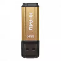 Флеш-накопичувач USB 64GB Hi-Rali Stark Series Gold (HI-64GBSTGD)