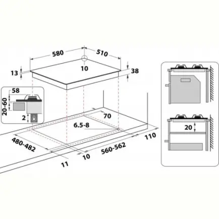 Варочная поверхность Whirlpool TKRL661 IX EU