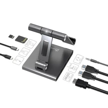 Док-станция J5create USB-C 8-в-1 (JTS224-N)