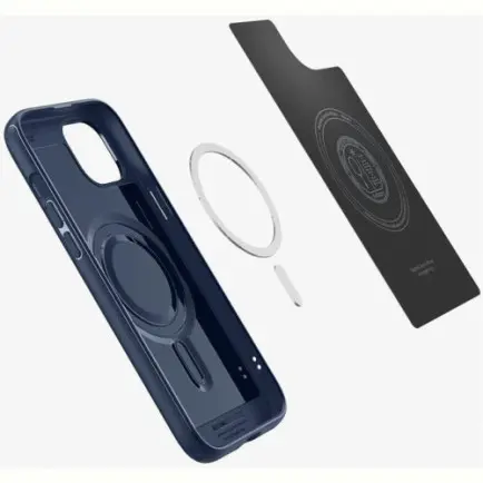 Чохол-накладка Spigen Mag Armor MagFit для Apple iPhone 15 Navy Blue (ACS06816)