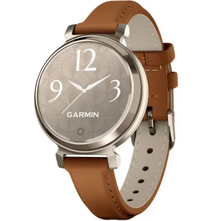 Смарт-часы Garmin Lily 2 Cream Gold with Tan Leather Band (010-02839-60)