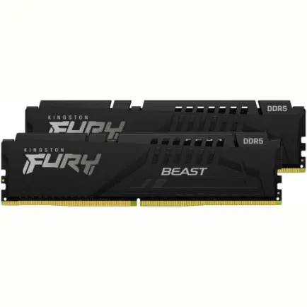 Модуль пам`яті DDR5 2x16GB/6000 Kingston Fury Beast Black (KF560C36BBE2K2-32)