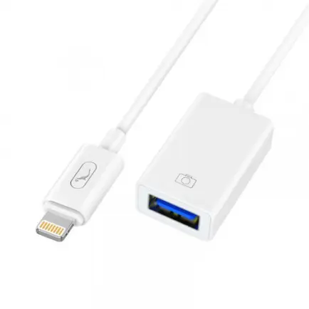 Переходник SkyDolphin OT01 OTG Lightning - USB White (ADPT-00028)