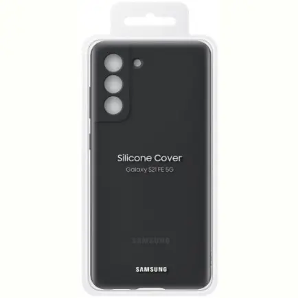 Чехол-накладка Samsung Silicone Cover для Samsung Galaxy S21 FE SM-G990 Dark Gray (EF-PG990TBEGRU)
