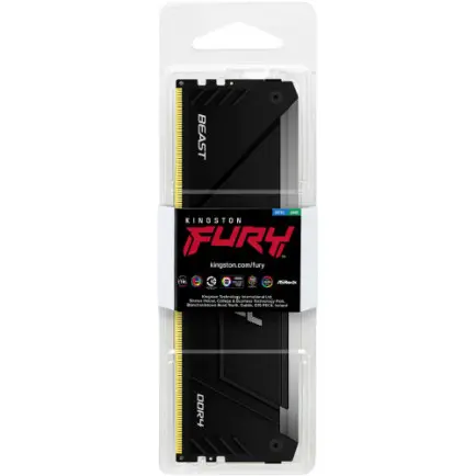 Модуль пам`яті DDR4 8GB/3200 Kingston Fury Beast RGB (KF432C16BB2A/8WP)