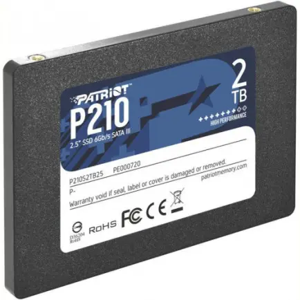 Накопитель SSD 2TB Patriot P210 2.5" SATAIII TLC (P210S2TB25)