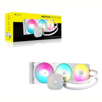 Система водяного охолодження Corsair Nautilus 360 RS ARGB White (CW-9060095-WW)