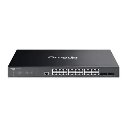 Коммутатор TP-Link Omada SG3428XMPP (16xGE PoE+, 8xGE PoE++, 4xSFP+, PoE 500 Вт, Omada SDN, L2+, RM)