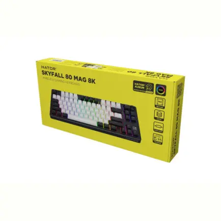 Клавиатура беспроводная Hator Skyfall 80 MAG Ultima 8K Wireless White-Black (HTK3880UA)