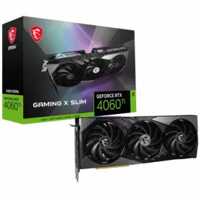 Відеокарта GF RTX 4060 Ti 16GB GDDR6 Gaming X Slim MSI (GeForce RTX 4060 Ti GAMING X SLIM 16G)