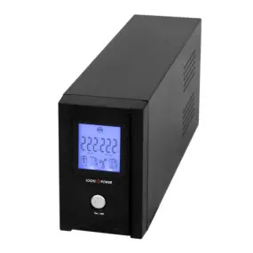 ИБП LogicPower UL650VA, Lin.int., AVR, 2 x евро, USB, LCD, металл