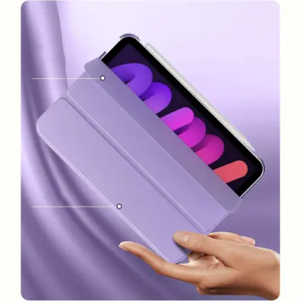 Чохол-книжка BeCover Tri Fold Hard для Apple iPad Mini 7 2024 8.3" Purple (712455)
